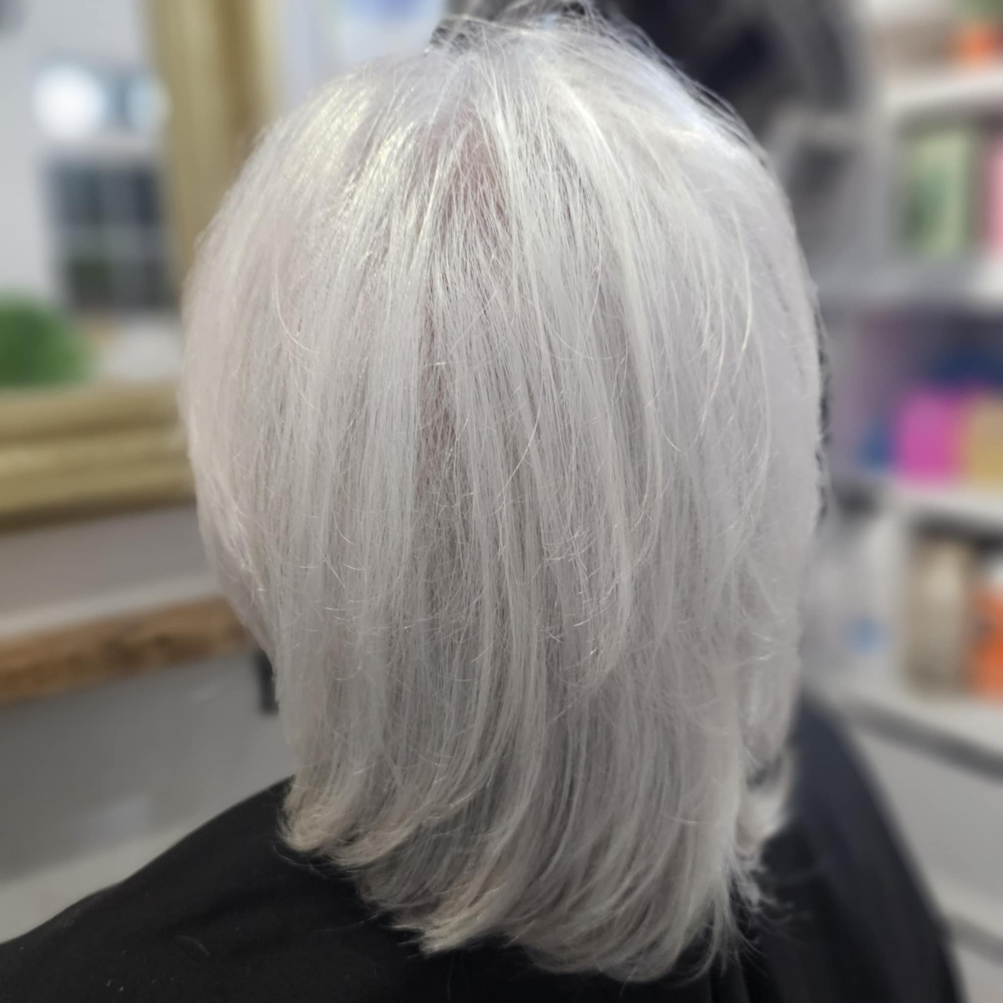 gray hair style